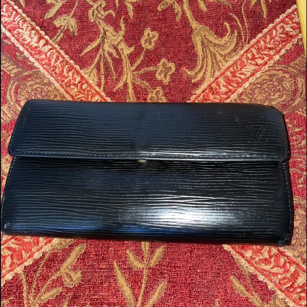 Louis Vuitton Epi Black Porte Tresor International Wallet
